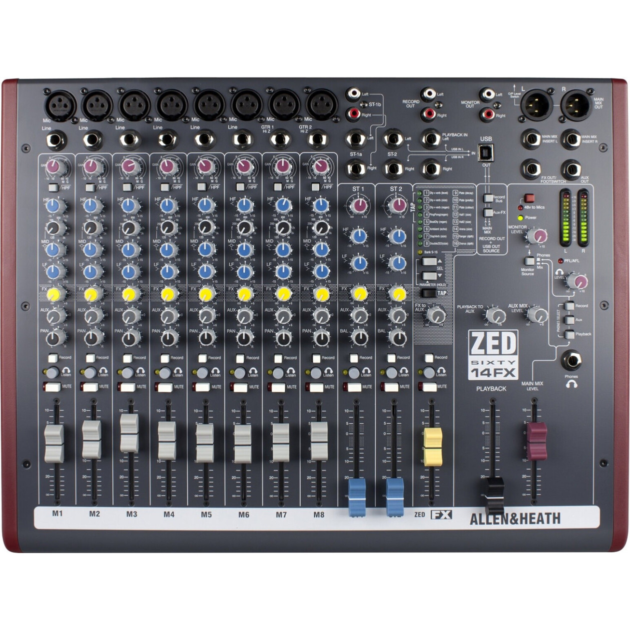 Allen & Heath ZED60-14FX Mischpult mit Effekten