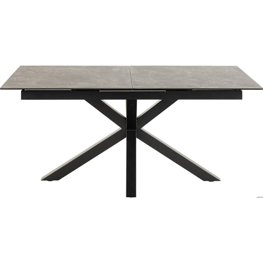 Actona Heaven Esstisch aus Keramik mit Zusatzplatte - 90x168/210 cm - Schwarz