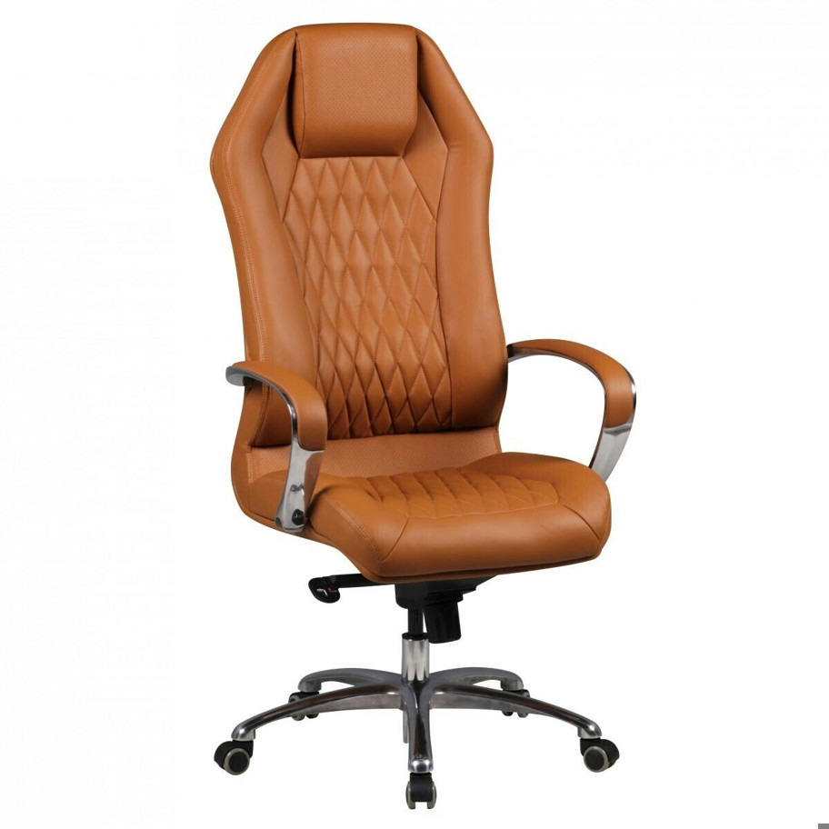 Amstyle Monterey Bürostuhl in Caramel - Ergonomischer Designerstuhl für Home Office