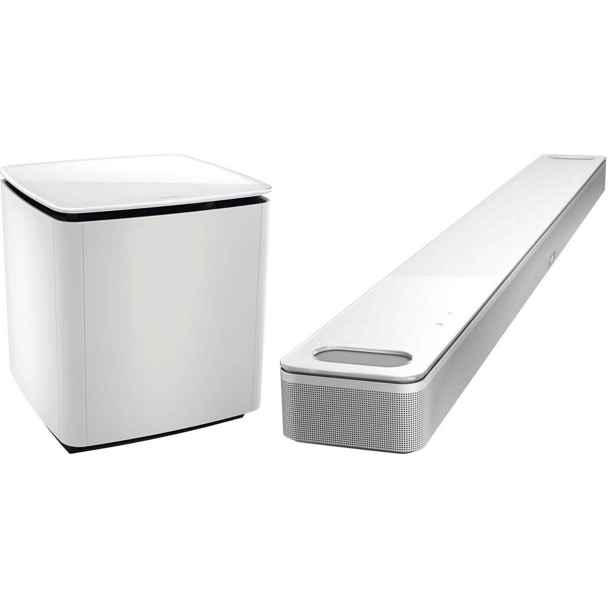 Bose Smart Soundbar Ultra mit Bass Modul 700 – Arctic White