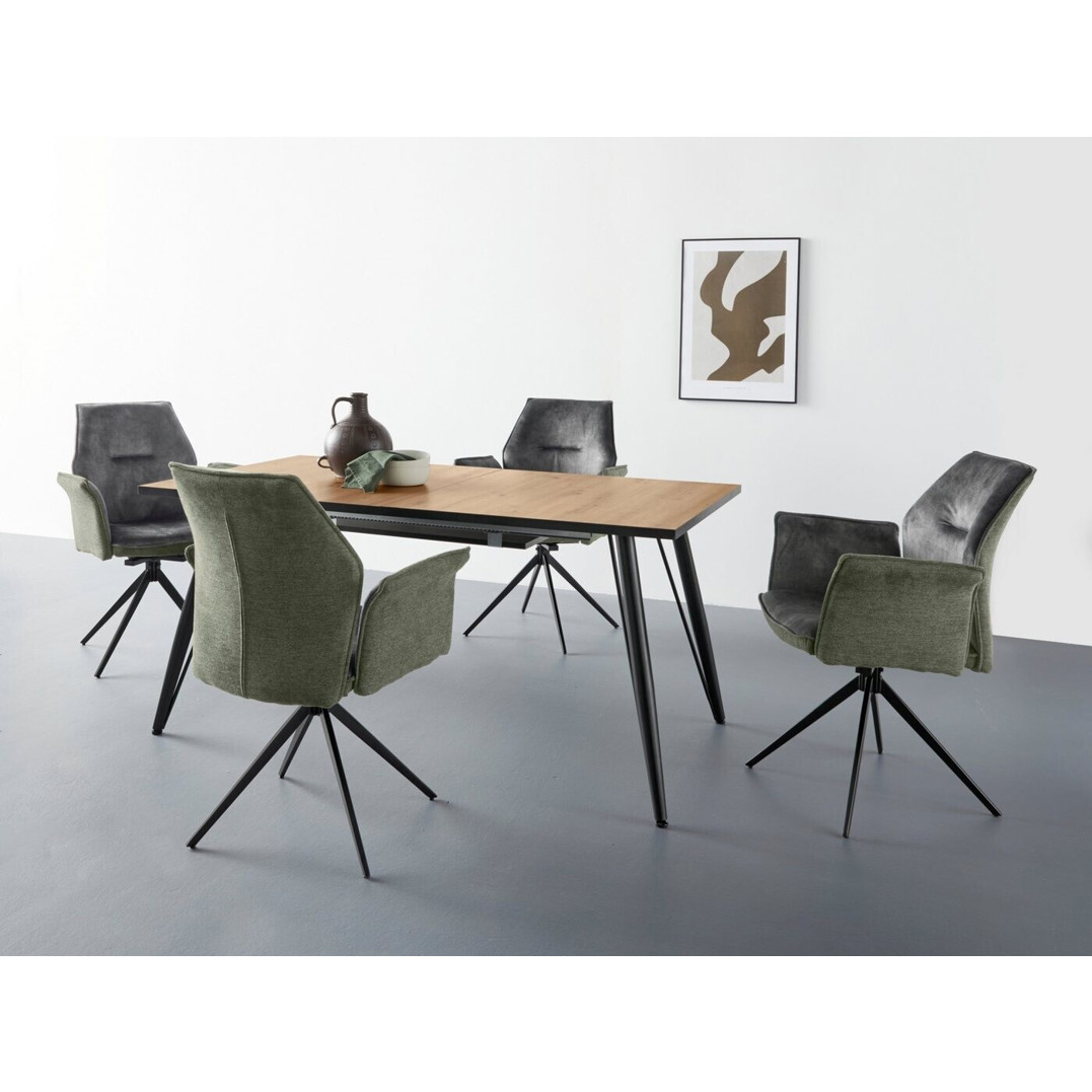 Hela Esszimmersessel SUSANNE - 4er Set - Vintage Grün - 65x92x64 cm