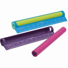 Farbige Radierer mit 10cm Lineal - Sortiert