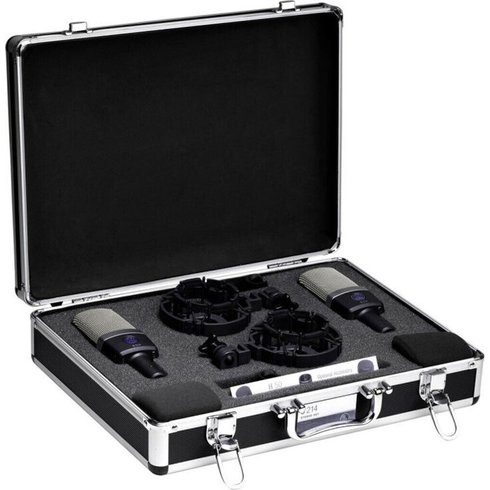 AKG C 214 Stereo Set - Hochwertiges Mikrofon für Studioaufnahmen