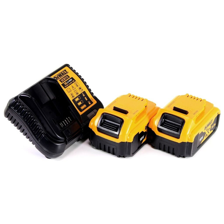 DeWalt DCR 027 P1 Akku Radio DAB+ (10,8-18,0 V) mit 2x 5,0 Ah Akkus & Ladegerät - DAB+ FM Bluetooth - Schwarz