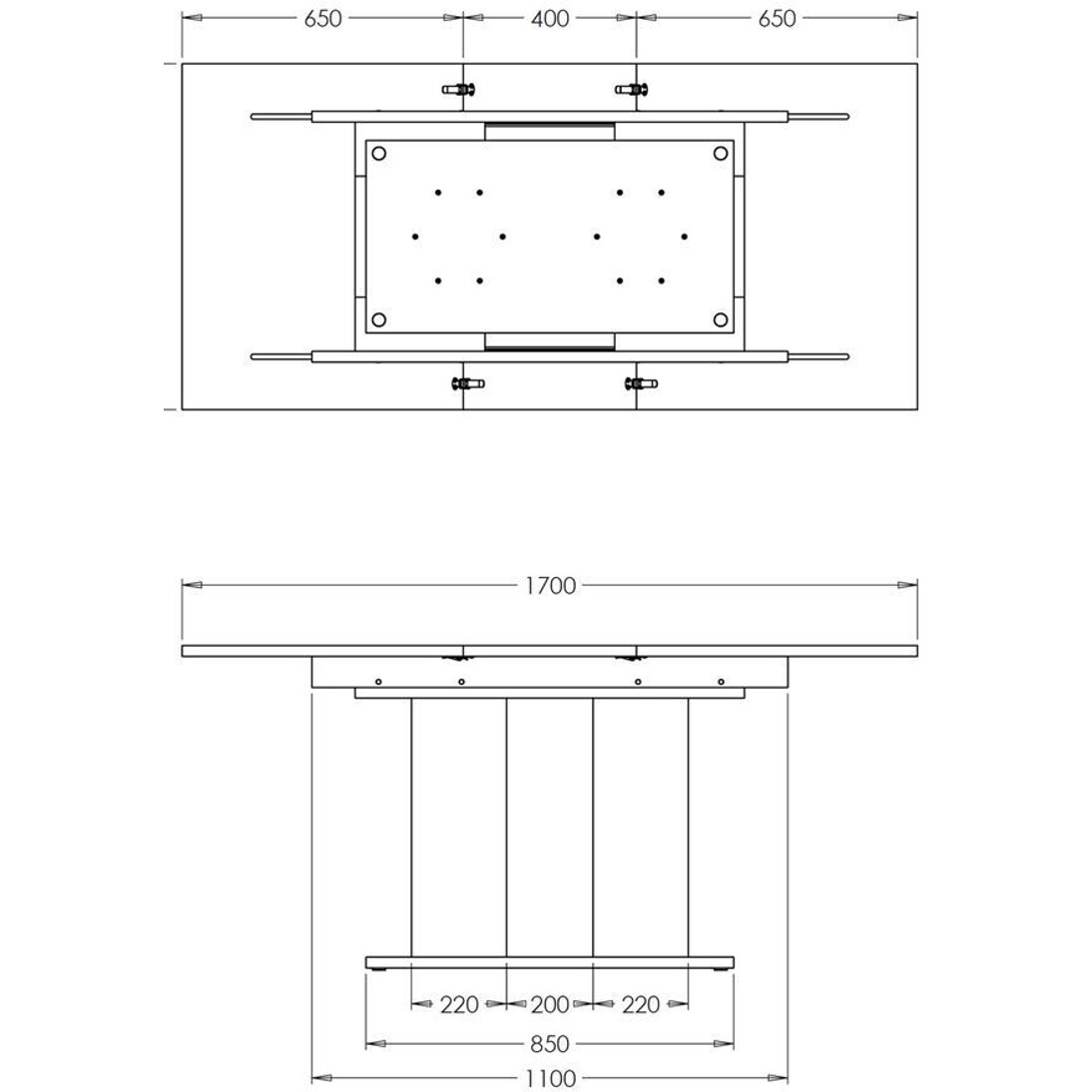 Eckbankgruppe ROBIN L - Vintage Schwarz mit Tisch DANTE in Weiß, 168x128 cm - Ideal für Essgruppen