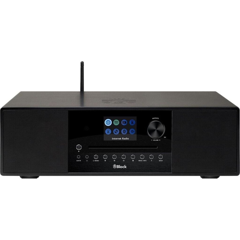 Block SR-100 Weiß - Tragbares Radio mit hochwertigem Sound