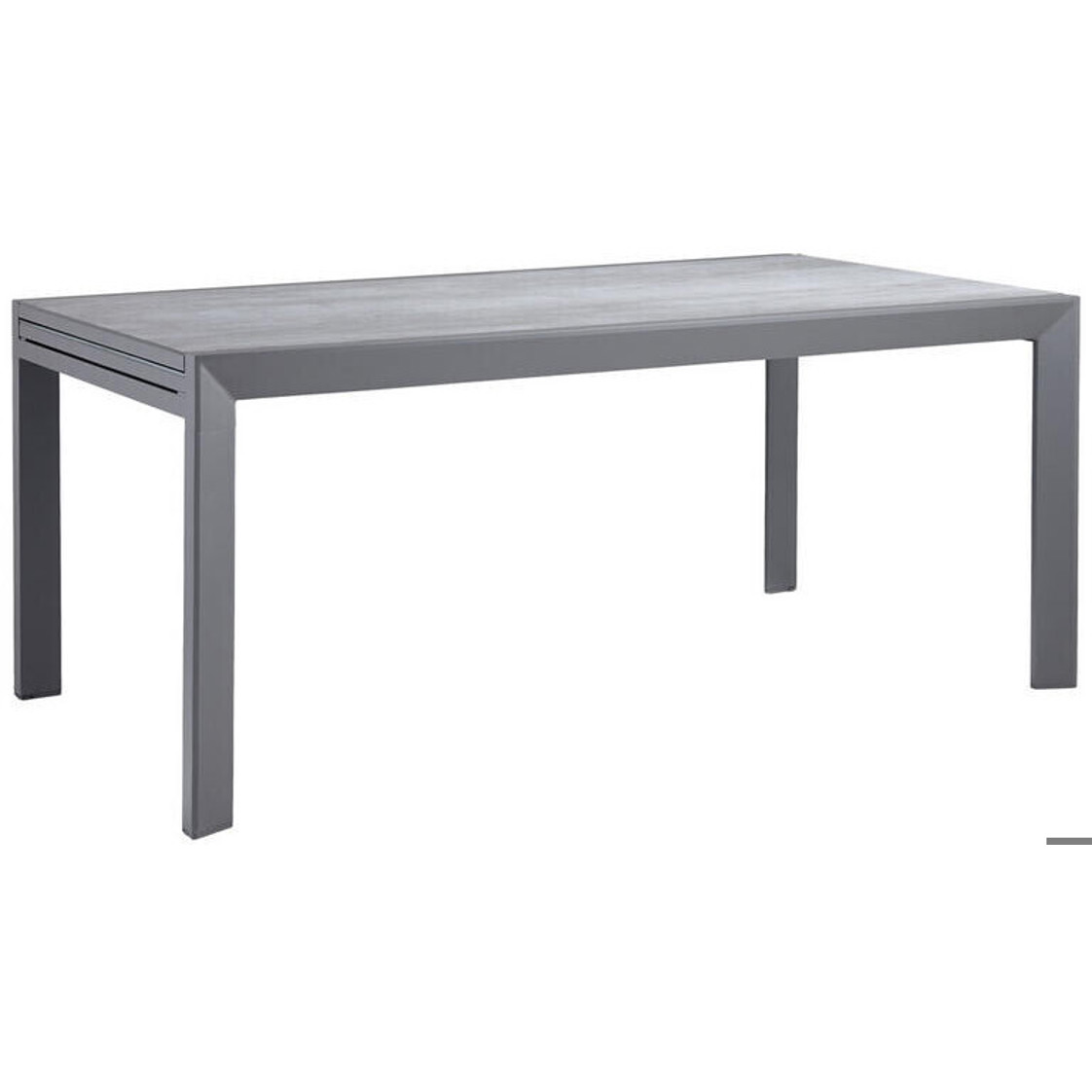 Ambia Garden Gartentisch aus Metall & Glas - Ausziehbar 180-280 x 100 cm - Anthrazit/Dunkelgrau