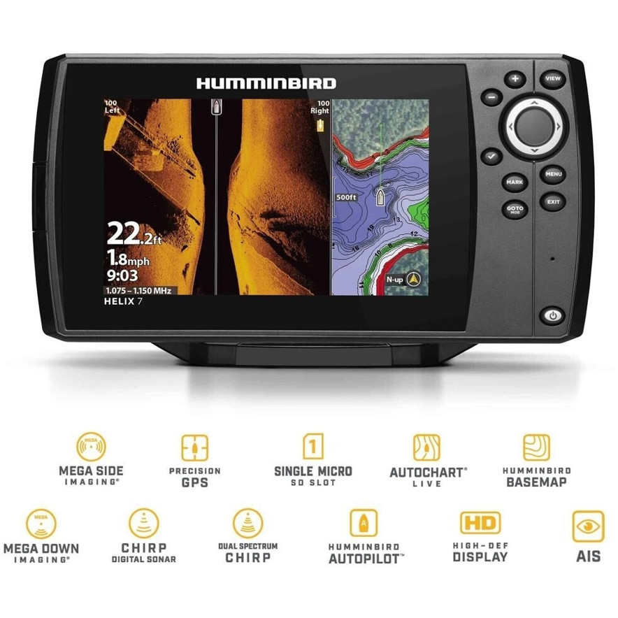 Humminbird Helix 7 CHIRP GPS Mega Side Imaging G4 Fishfinder