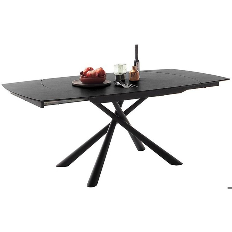 Ausziehbarer Keramiktisch in Grau – Möbel Kraft, 100x76 cm