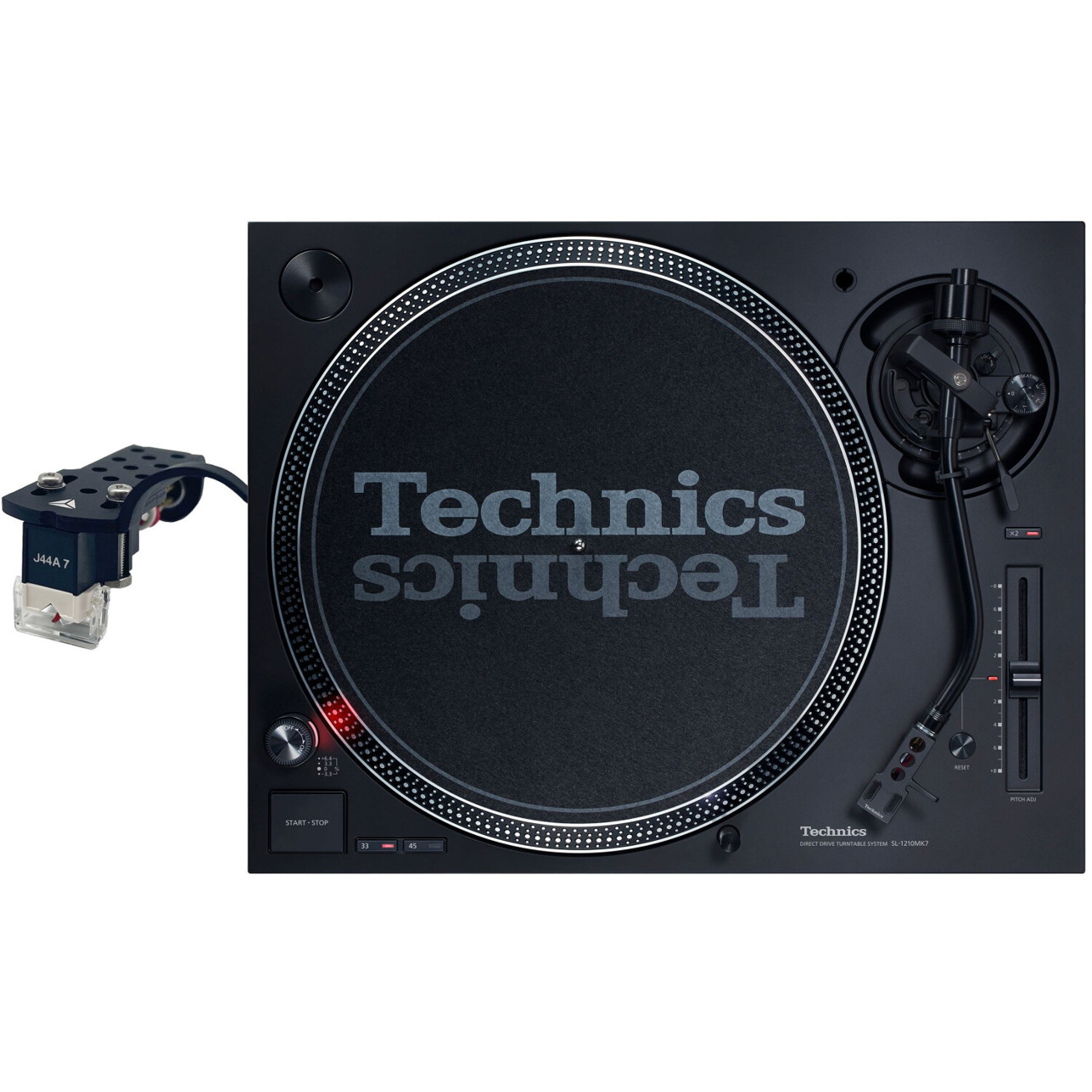 Technics SL-1210MK7 DJ-Plattenspieler mit JICO OMNIA J44A-7 IMP Nude Nadel