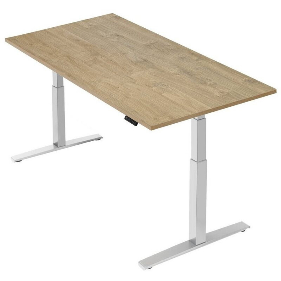 Boho Office Schreibtisch Basic Line - 160x80cm Wildeiche/Weiß