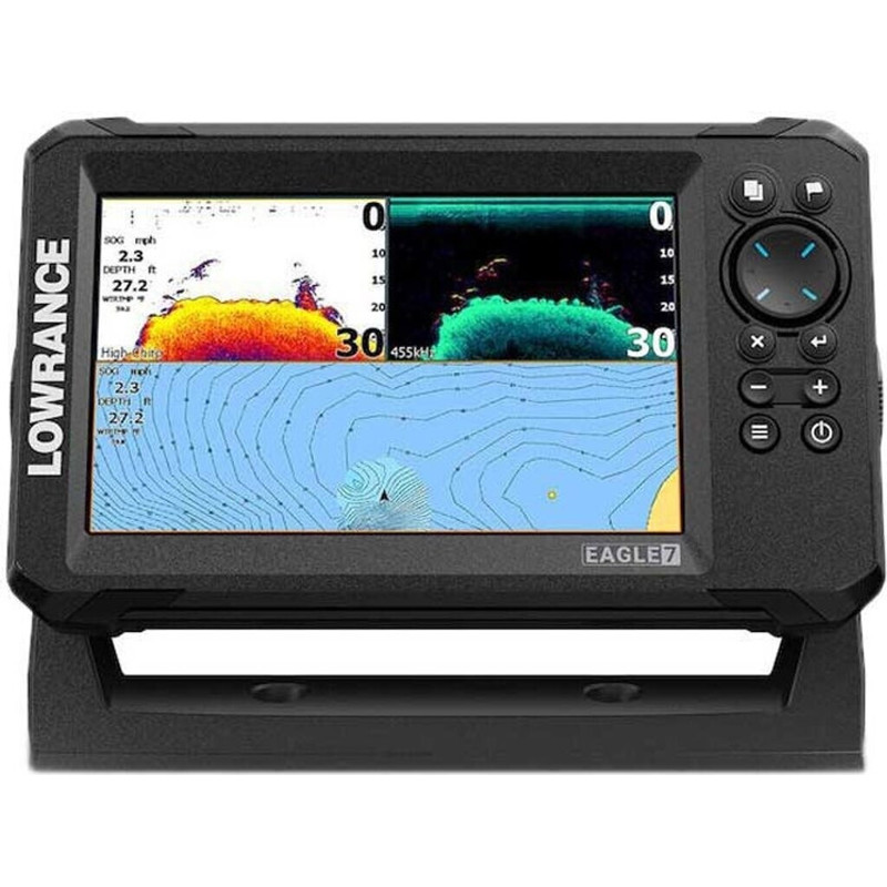 Lowrance Eagle 7 Fishfinder - Echolot mit 50/200 HDI Geber