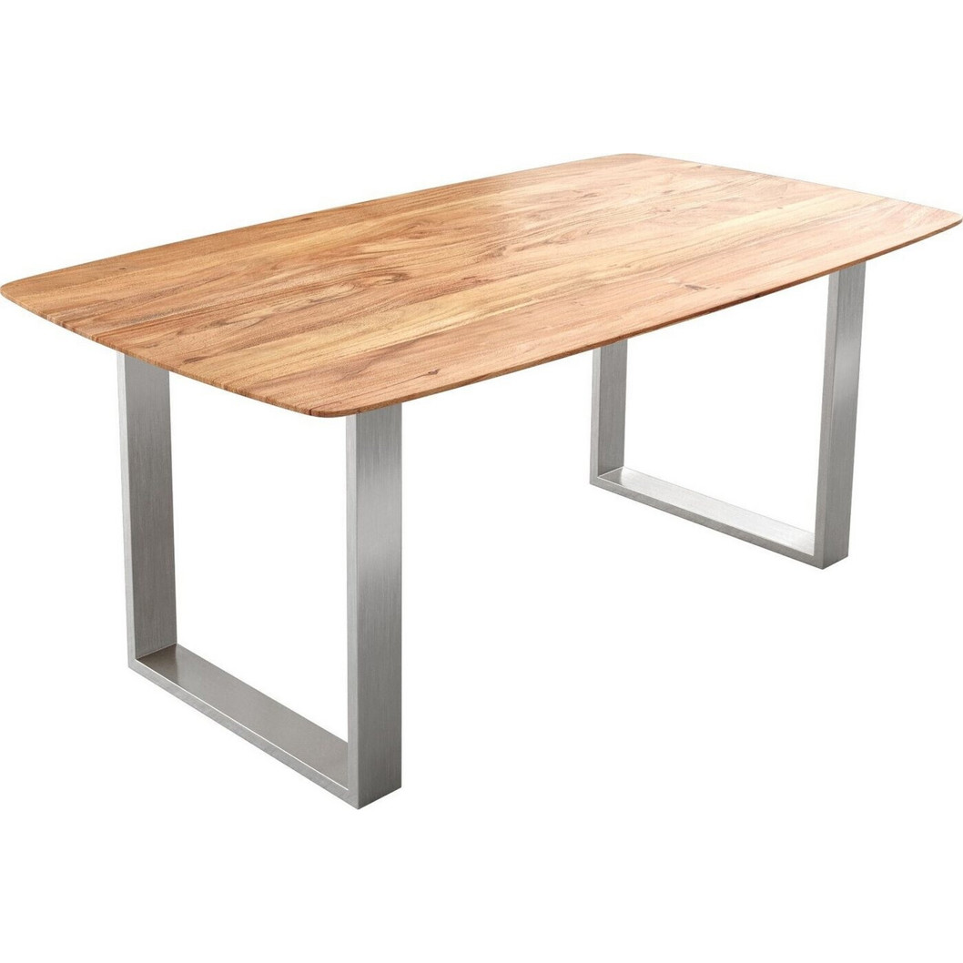 DeLife Esstisch Edge - 180x90 cm - Akazie Natur (29949)