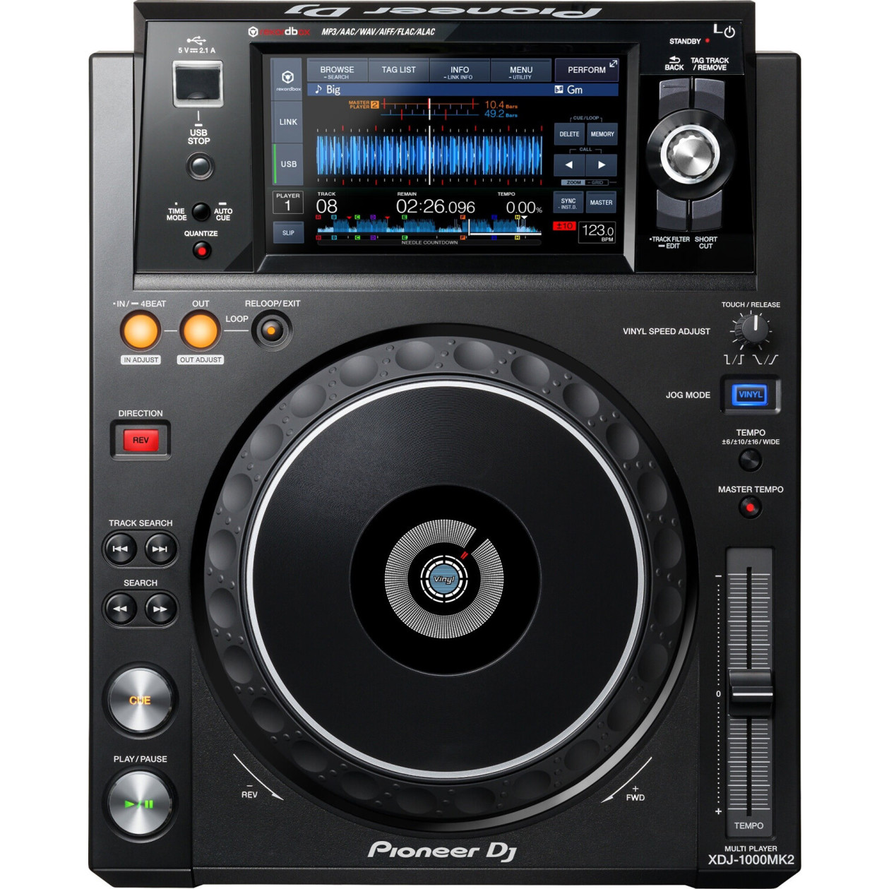 Pioneer XDJ-1000 MK2 DJ-CD-Player - Professioneller Digitaler DJ-Controller