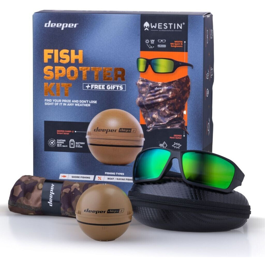 Deeper Sonar Chirp+ 2 Fischfinder - Braun (950893)