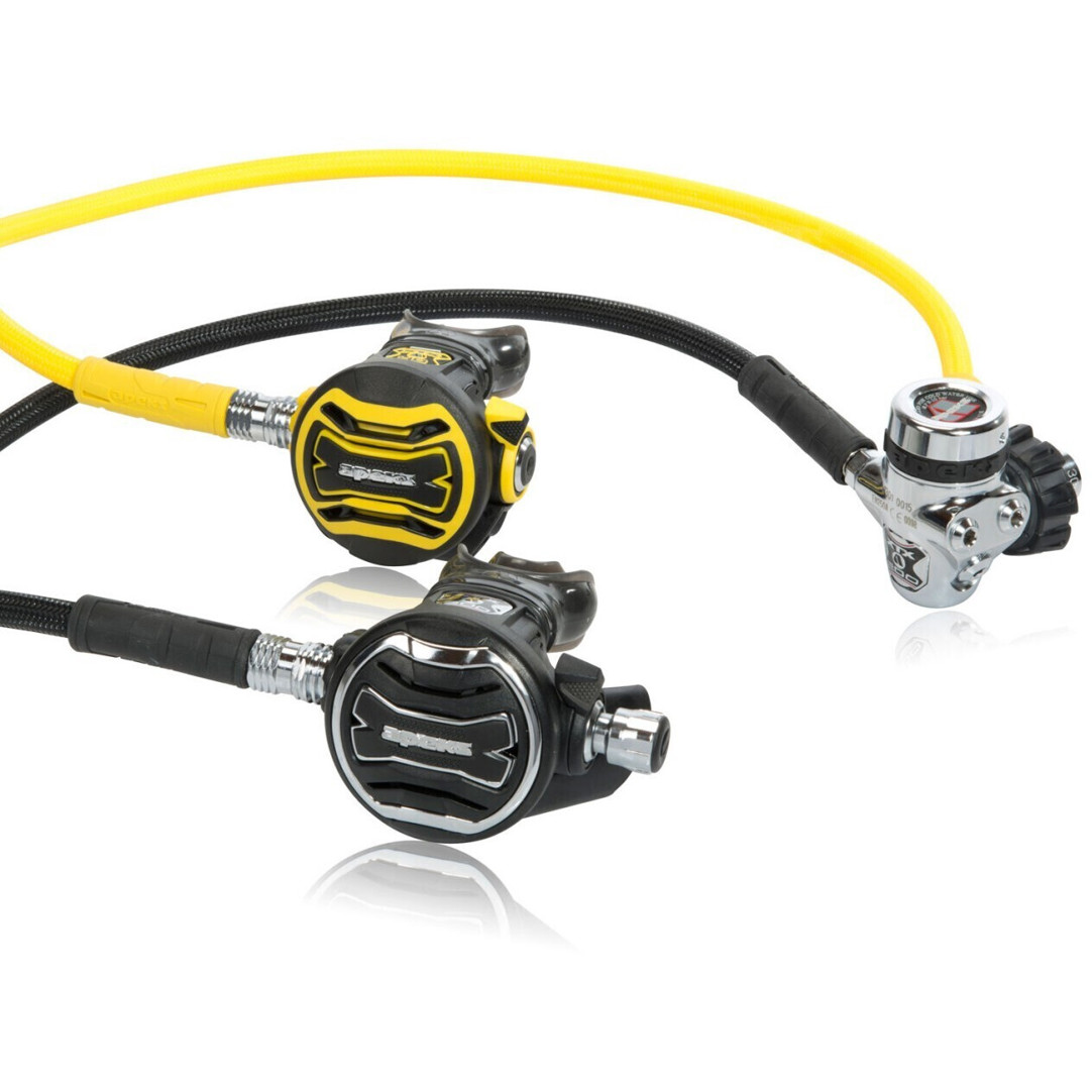 Apeks XTX 200 Atemregler Set - Schwarz/Gelb (XTX40, RQ125124)