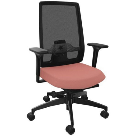 Dauphin Indeed Mesh 7056 SLP - Ergonomischer Bürostuhl mit Netzrückenlehne in Pink