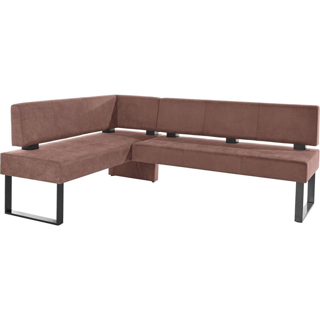 Home Affaire Eckbank Oliver - 200x89x160 cm - Microfaser - Langer Schenkel Rechts - Braun (11875863-0)