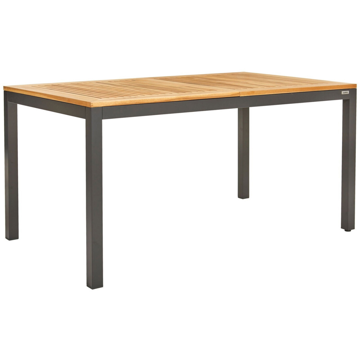 Ambia Garden Plano Ausziehbarer Gartentisch aus Holz - Natur-Anthrazit (bis 210 cm)