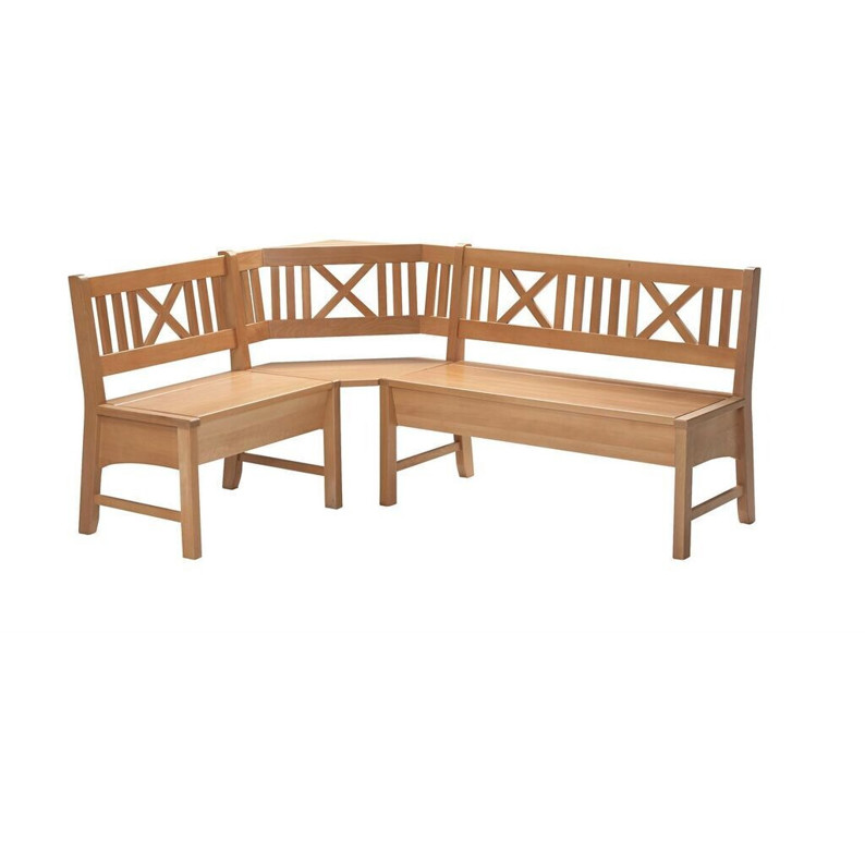 Eckbank Deborah aus massiver Buche - 135x135x87 cm, lackiert - Natur (58 auf'm Kessel, Art.-Nr. 12147-135135)