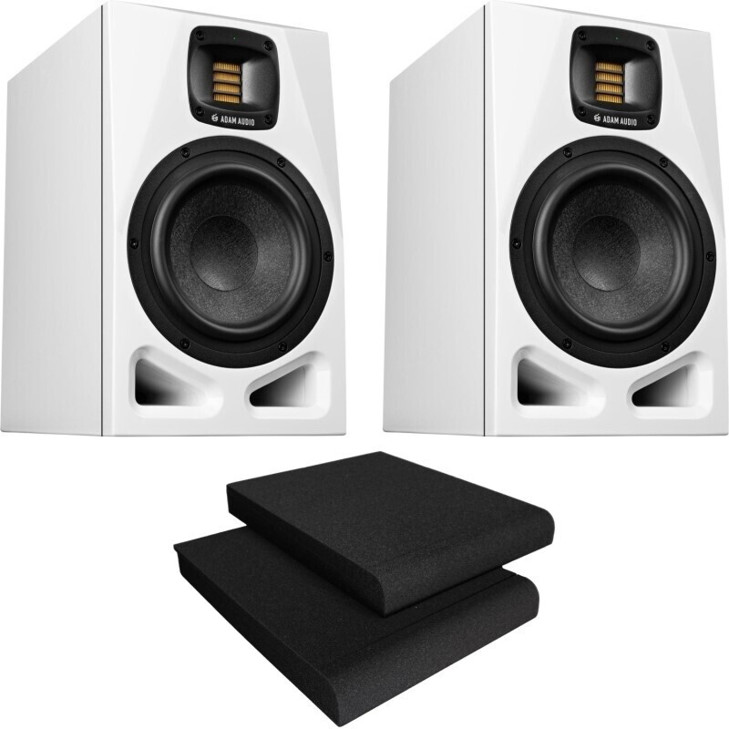 Adam A7V Studiomonitore - Weiße Aktive Lautsprecher