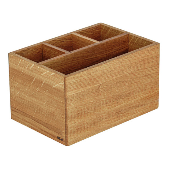 Besteckbehälter Esino ohne Griff; 21.2x14.4x12 cm (LxBxH); eiche