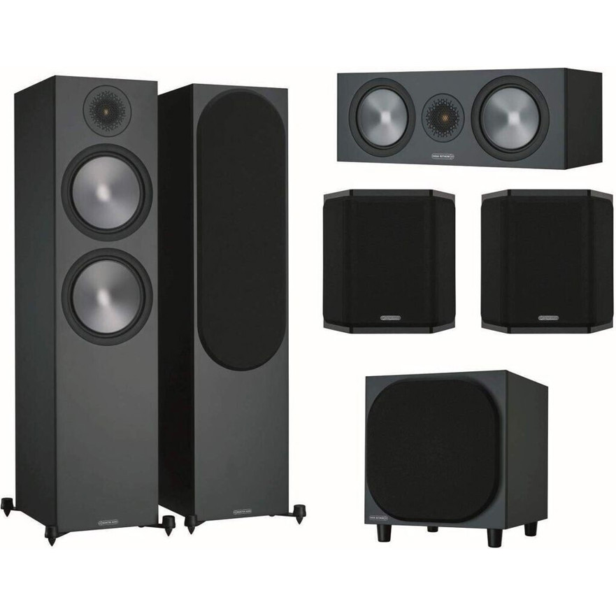 Monitor Audio Bronze 6G Cinema 500 Schwarz - Hochleistungs-Surround-System